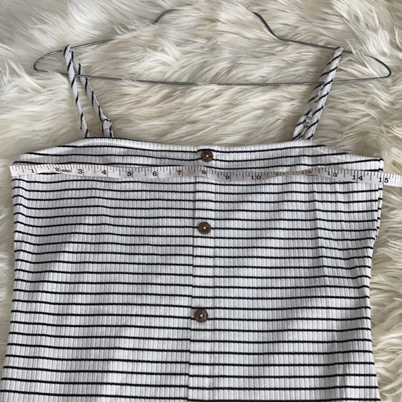 Mind Code black white stripped button up dress - Picture 15 of 17